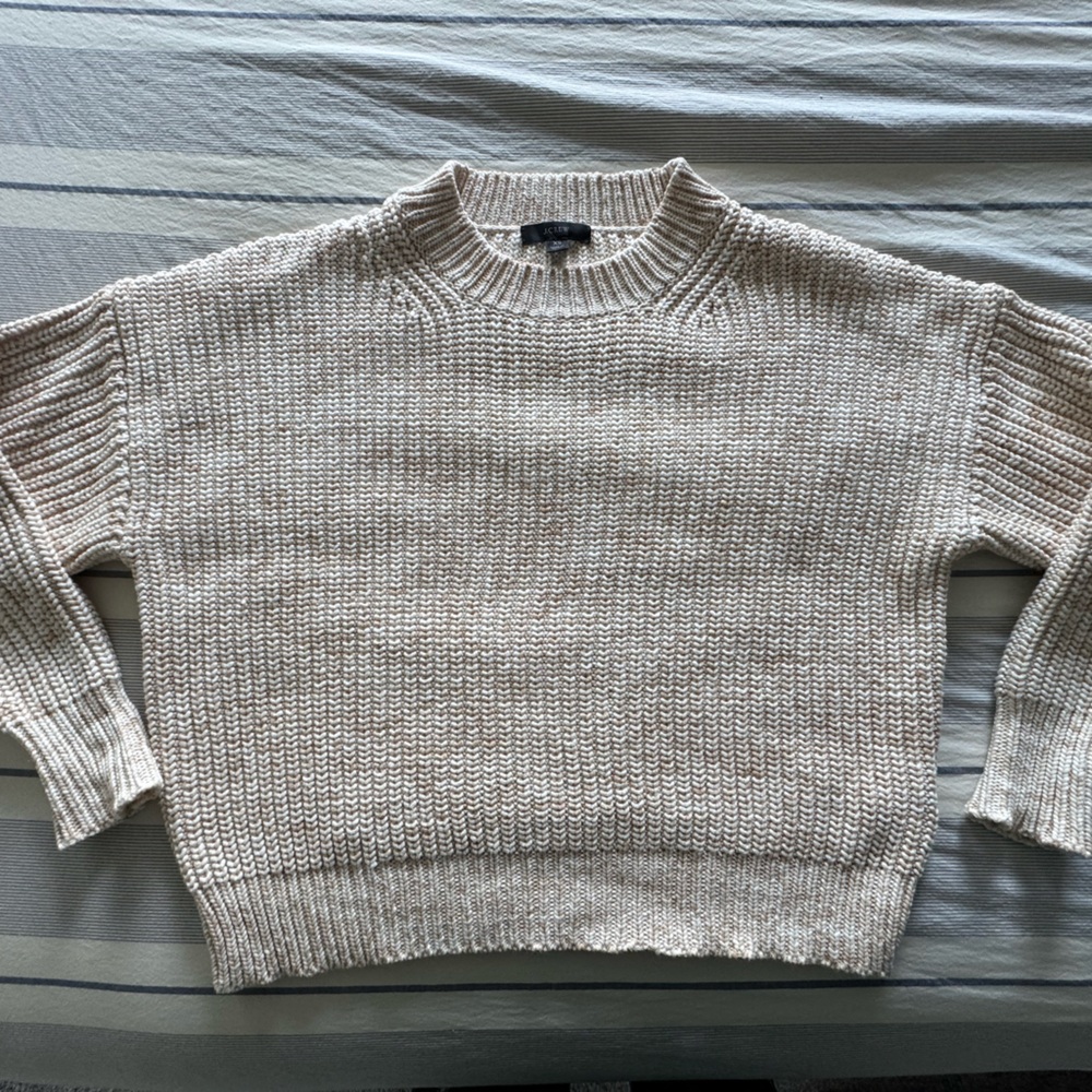 J. Crew Cream Knit Sweater